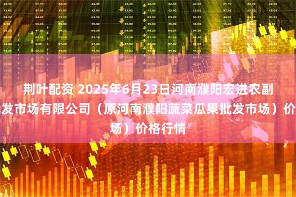 荆叶配资 2025年6月23日河南濮阳宏进农副产品批发市场有限公司（原河南濮阳蔬菜瓜果批发市场）价格行情