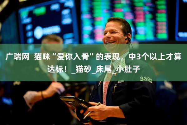 广瑞网  猫咪“爱你入骨”的表现，中3个以上才算达标！_猫砂_床尾_小肚子